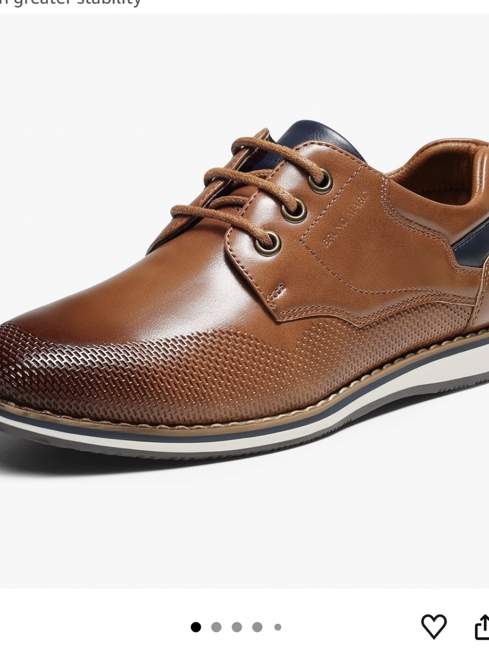 Bruno Marc Boy's Brown Dress Casual Formal Shoes Great condition Size 1 Y